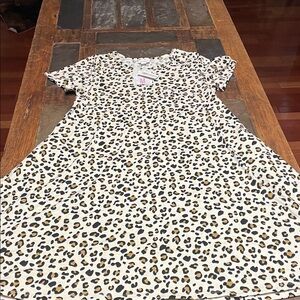 LuLaRoe Leopard Print Midi Jessie Dress - Black, Brown, Cream